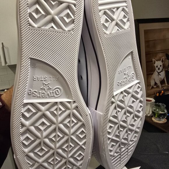 Converse All Star 561676C Platform Hi lift Leather White Mens Size 13 NEW - Picture 10 of 11